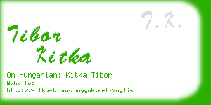 tibor kitka business card
